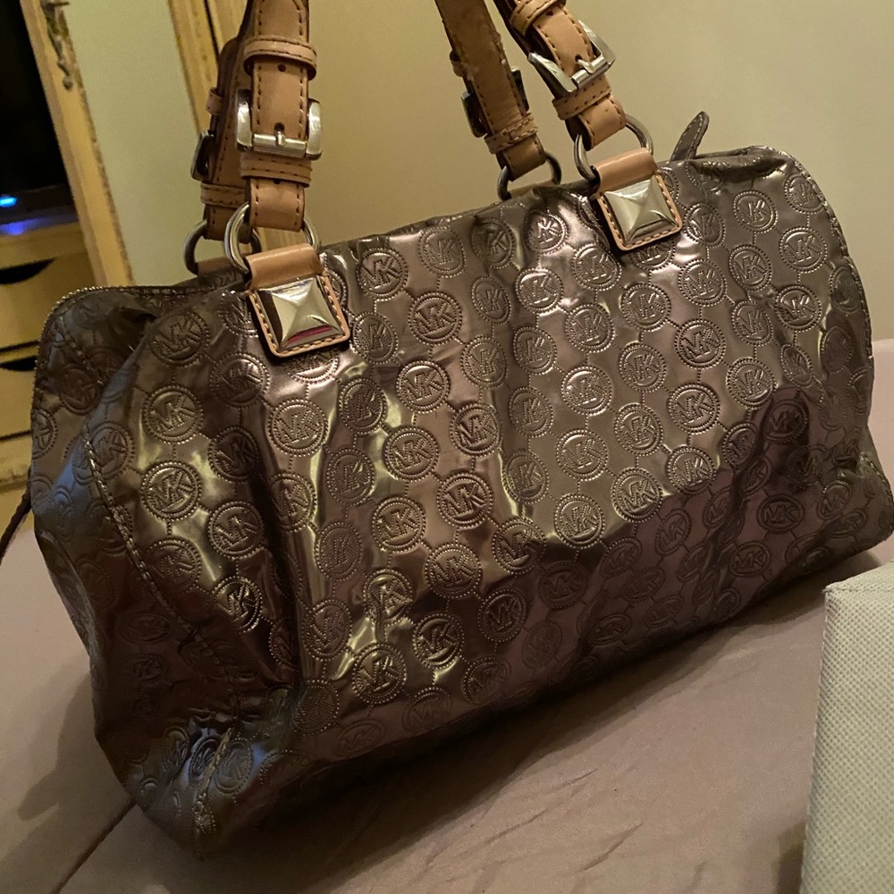 Michael Kors Shimmering Brown Satchel